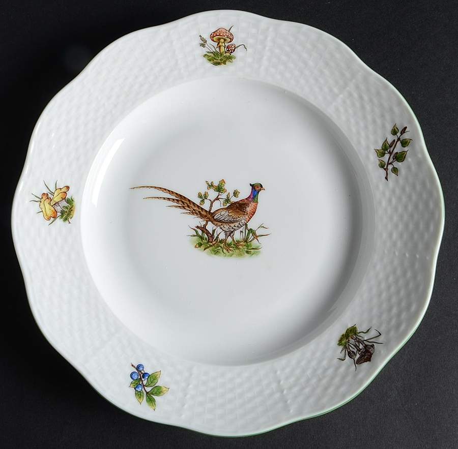 Chasse Tetes Dessert/Pie Plate by Herend-1