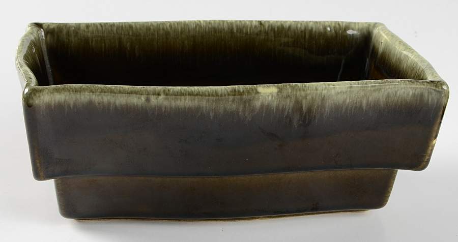 Imperial Ripe Olive 8" Rectangular Planter by Hull-1