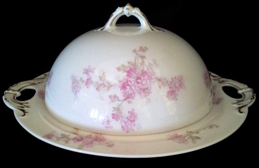 H4917 Round Covered Butter by Haviland-1
