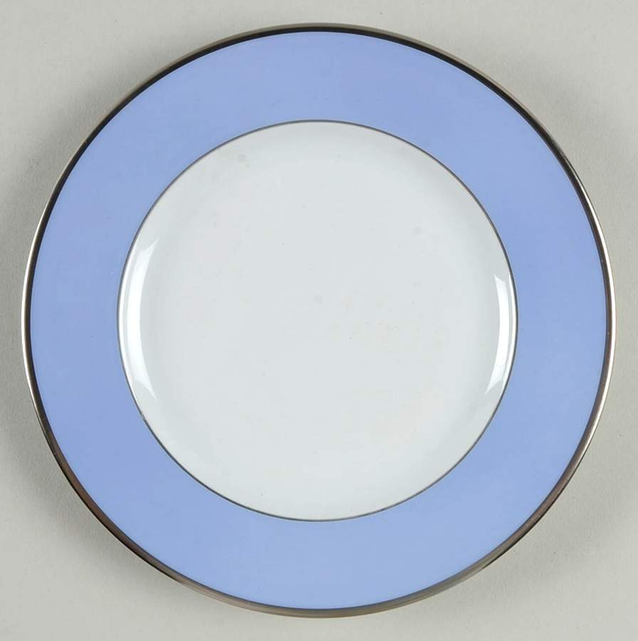 Color Block Platinum Lavender Bread & Butter Plate by Haviland-1