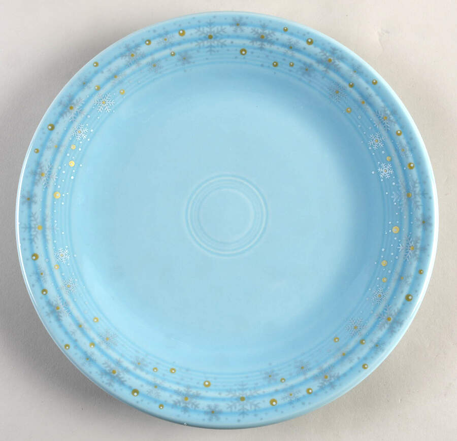 Fiesta Snowflake Dinner Plate by Homer Laughlin -1