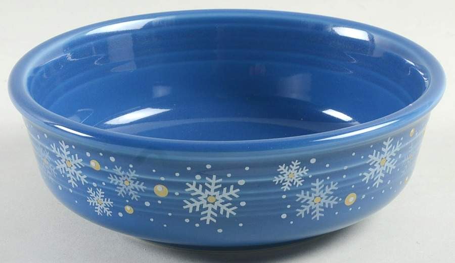 Fiesta Snowflake Coupe Cereal Bowl by Homer Laughlin -1