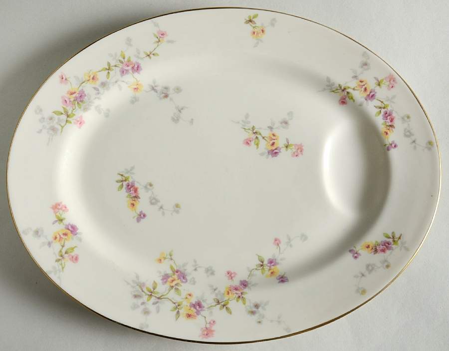 H4716 11" Oval Serving Platter by Haviland-1