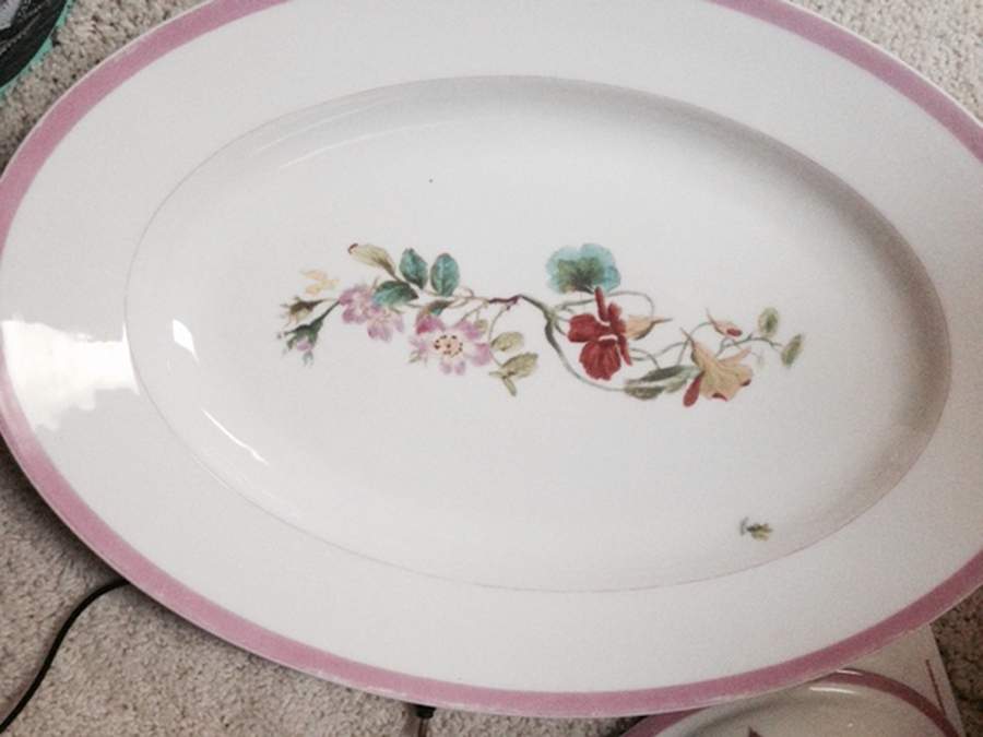 H4325 13" Oval Serving Platter by Haviland-1