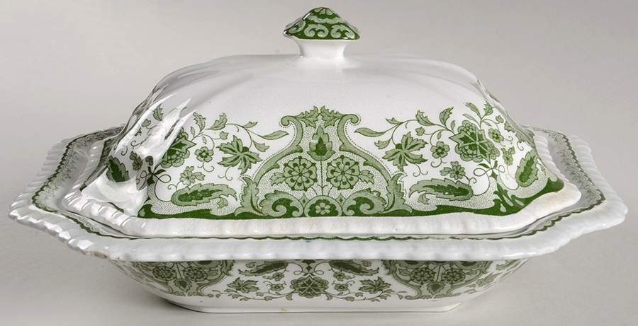 HIP1 Rectangular Covered Vegetable by Hill Pottery-1