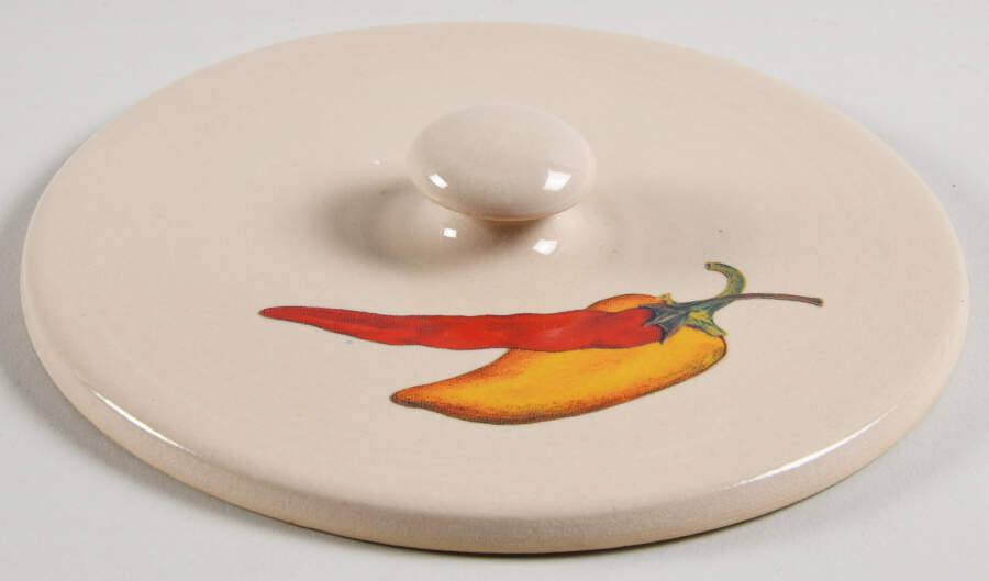 Peppers Lid for Bean Pot by Home & Garden Party-1