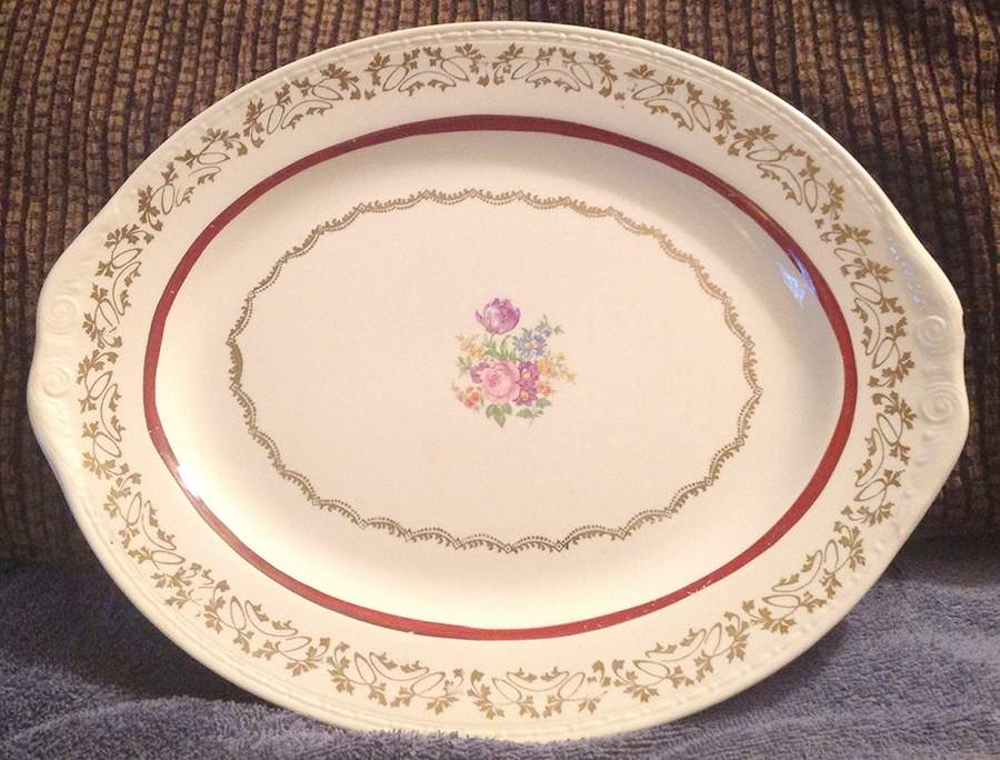 HLC4124 13" Oval Serving Platter by Homer Laughlin -1
