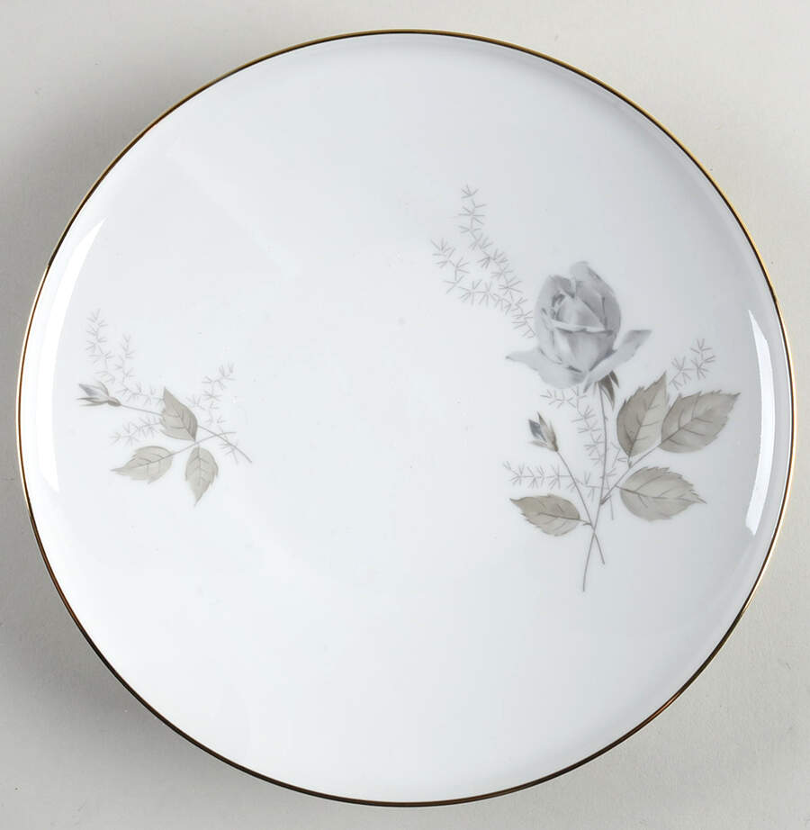 Grey Rose Gold Trim Large Coupe Soup Bowl by Heinrich - H&C-1