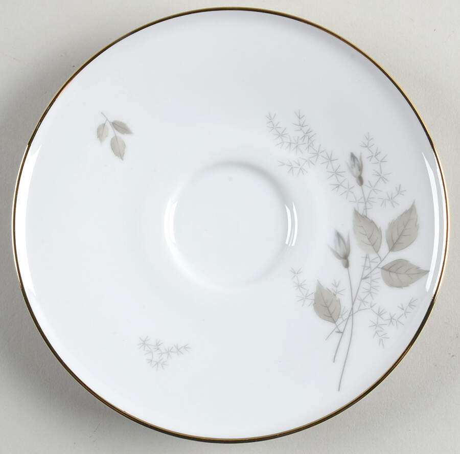 Grey Rose Gold Trim Saucer for Cream Soup Bowl by Heinrich - H&C-1
