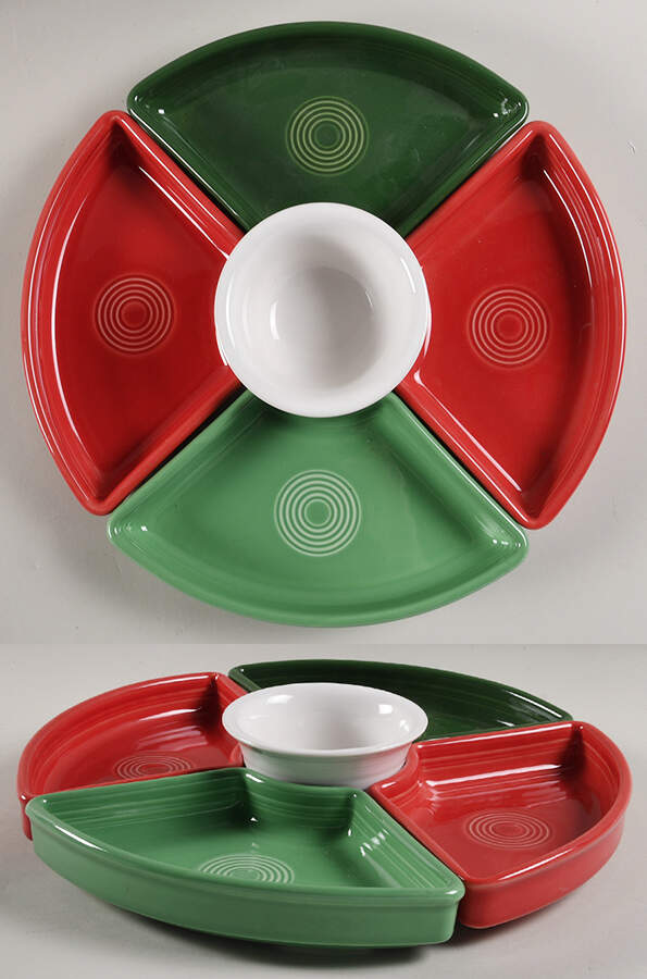 Fiesta Entertaining and Baking Sets (5 Piece) Christmas Mixed Entertaining Set by Homer Laughlin -1