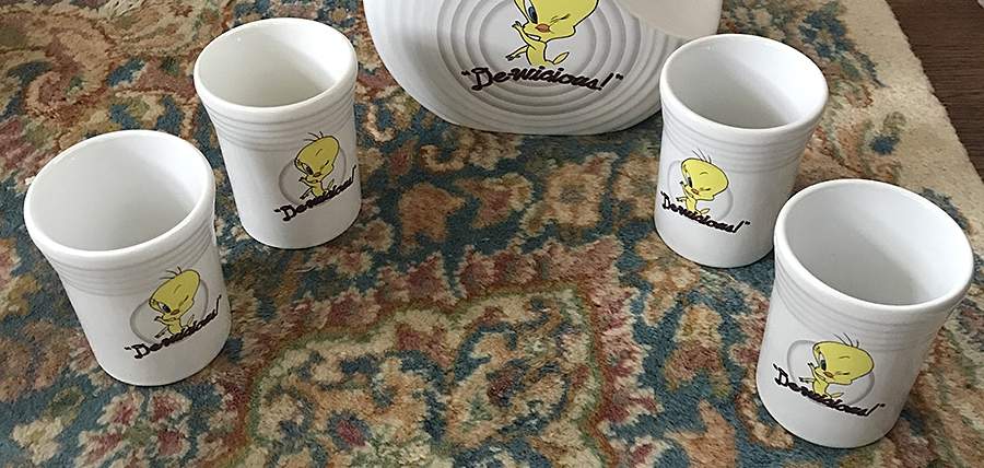 Fiesta Looney Tunes White Child's Cup by Homer Laughlin -1