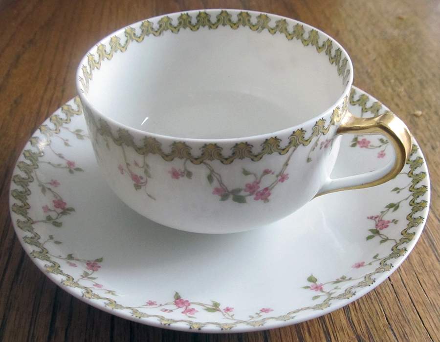 Schleiger 973-1 Flat Cup & Saucer Set by Haviland-1