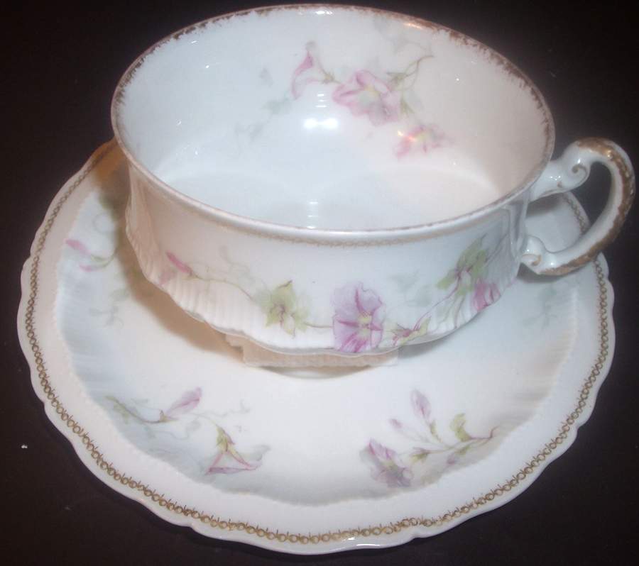 Schleiger 333-11 Flat Cup & Saucer Set by Haviland-1