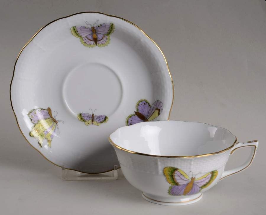Evictp1 Footed Cup & Saucer Set by Herend-1