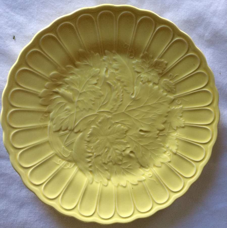 Majolica Yellow Salad Plate by Haldon-1