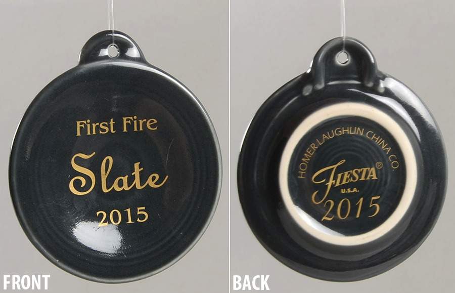 Fiesta Slate (Intro 2015) 2015 First Fire Ornament by Homer Laughlin -1