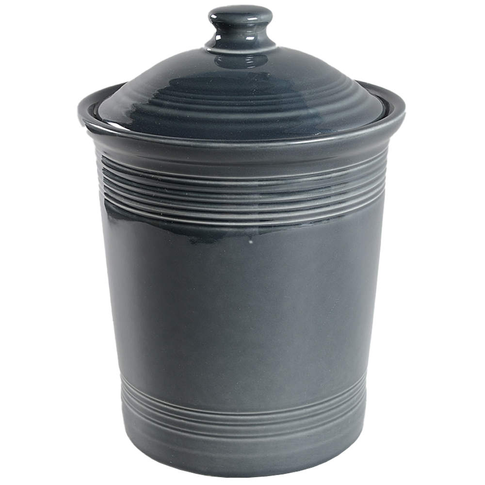 Fiesta Slate (Intro 2015) Large Canister & Lid by Homer Laughlin -1
