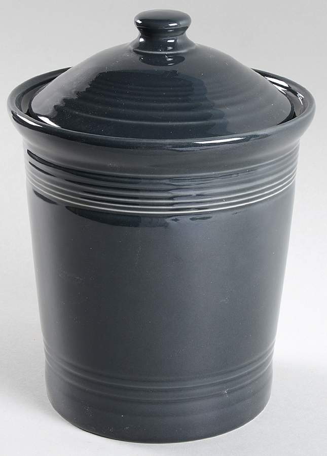 Fiesta Slate (Intro 2015) Medium Canister & Lid by Homer Laughlin -1
