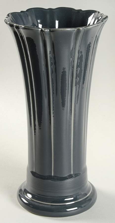 Fiesta Slate (Intro 2015) 9" Flared Vase by Homer Laughlin -1