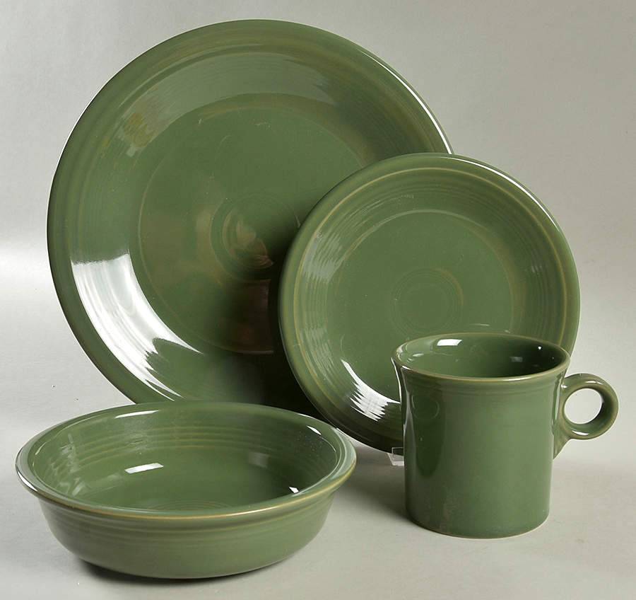 Fiesta Sage Green (Intro 2015) 4 Piece Place Setting by Homer Laughlin -1