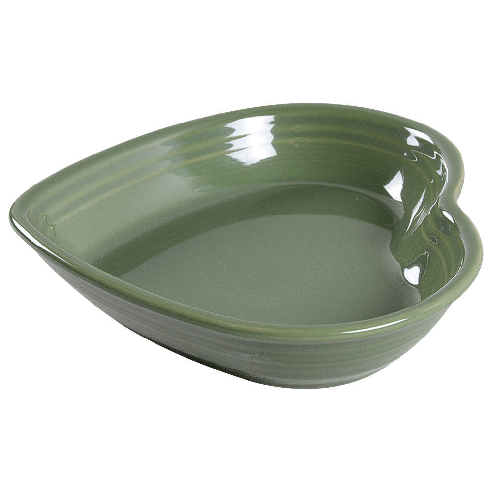 Fiesta Sage Green (Intro 2015) 7" Heart Shaped Bowl by Homer Laughlin -1
