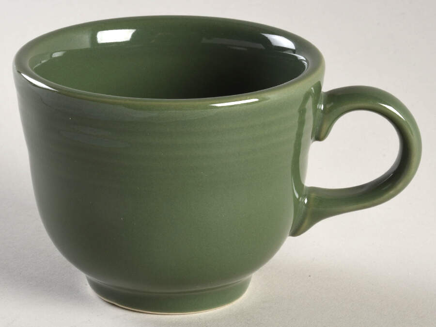 Fiesta Sage Green (Intro 2015) Flat Cup by Homer Laughlin -1