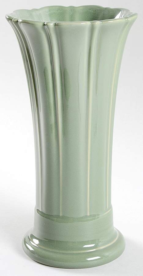 Fiesta Sage Green (Intro 2015) 9" Flared Vase by Homer Laughlin -1