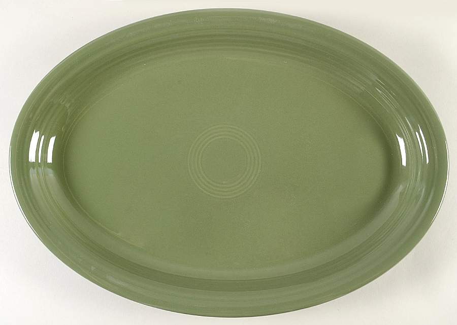 Fiesta Sage Green (Intro 2015) 19" Oval Serving Platter by Homer Laughlin -1