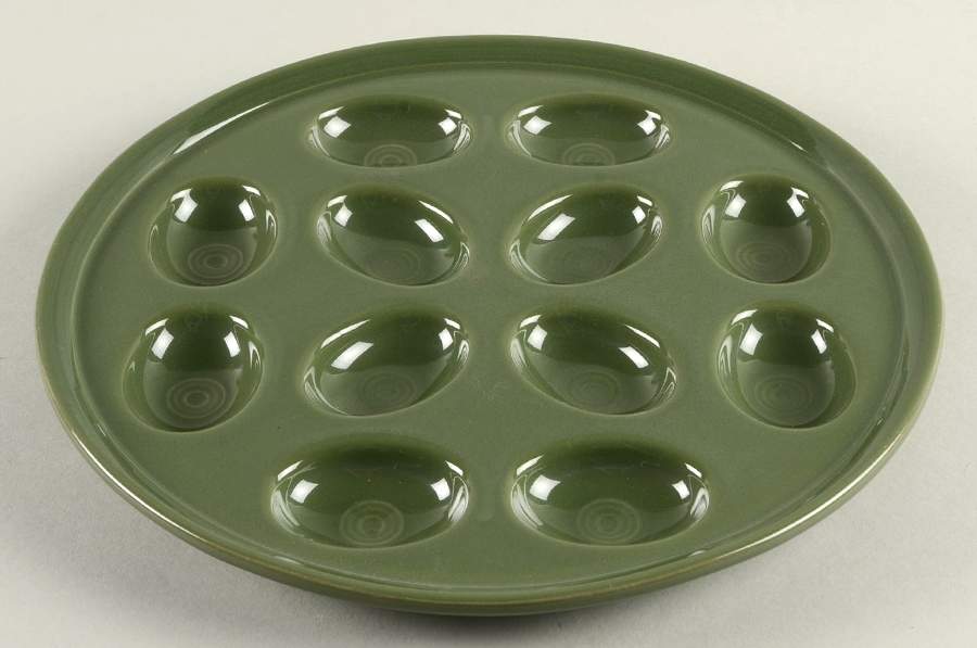 Fiesta Sage Green (Intro 2015) Deviled Egg Plate by Homer Laughlin -1