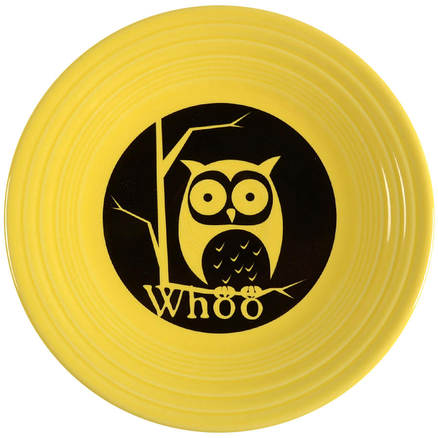 Fiesta Whoo Owl Luncheon Plate by Homer Laughlin -1