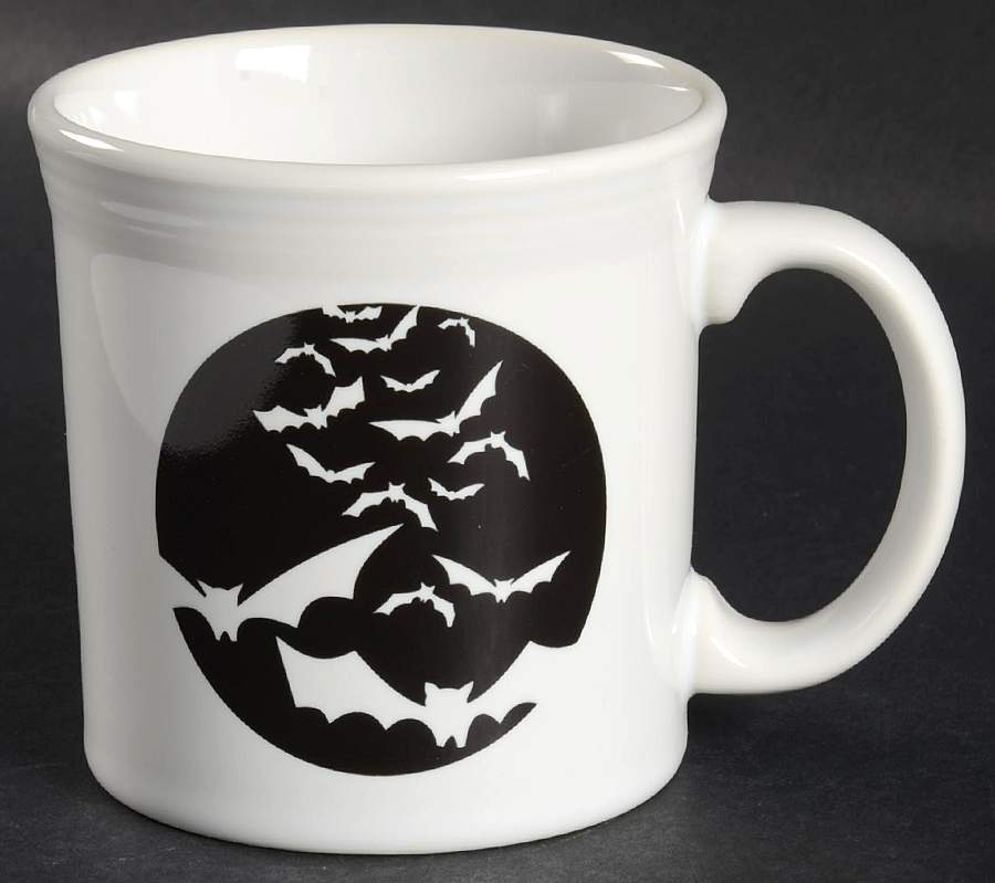Fiesta Halloween Bats 12 Oz Java Mug by Homer Laughlin -1