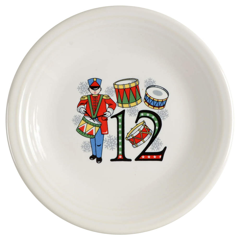 Fiesta Twelve Days of Christmas Salad/Dessert Plate by Homer Laughlin -1