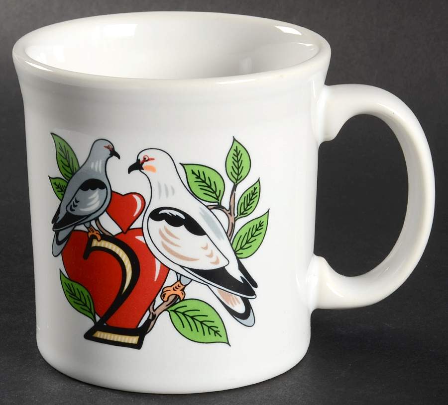 Fiesta Twelve Days of Christmas Mug by Homer Laughlin -1