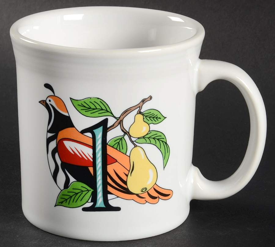 Fiesta Twelve Days of Christmas Mug by Homer Laughlin -1