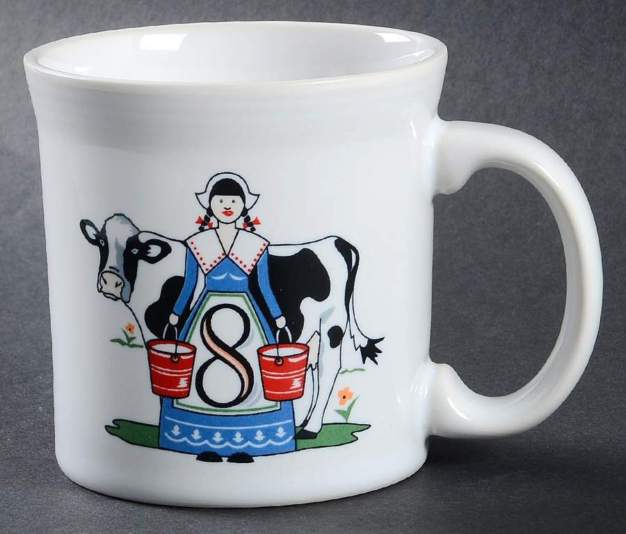 Fiesta Twelve Days of Christmas Mug by Homer Laughlin -1