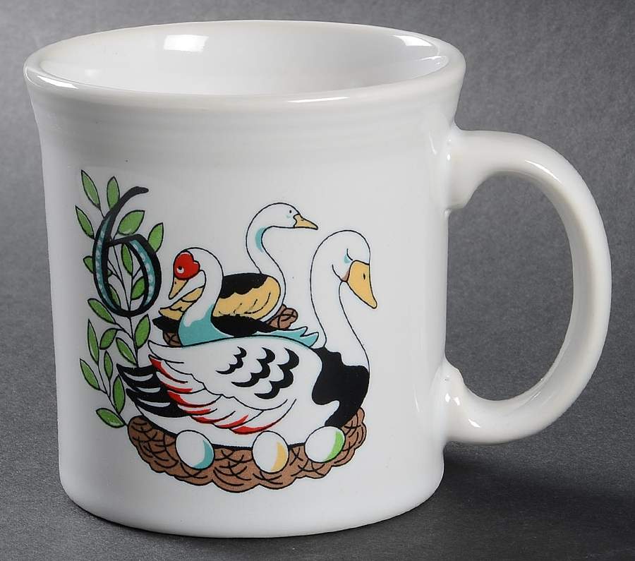 Fiesta Twelve Days of Christmas Mug by Homer Laughlin -1