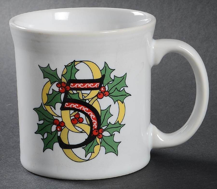 Fiesta Twelve Days of Christmas Mug by Homer Laughlin -1