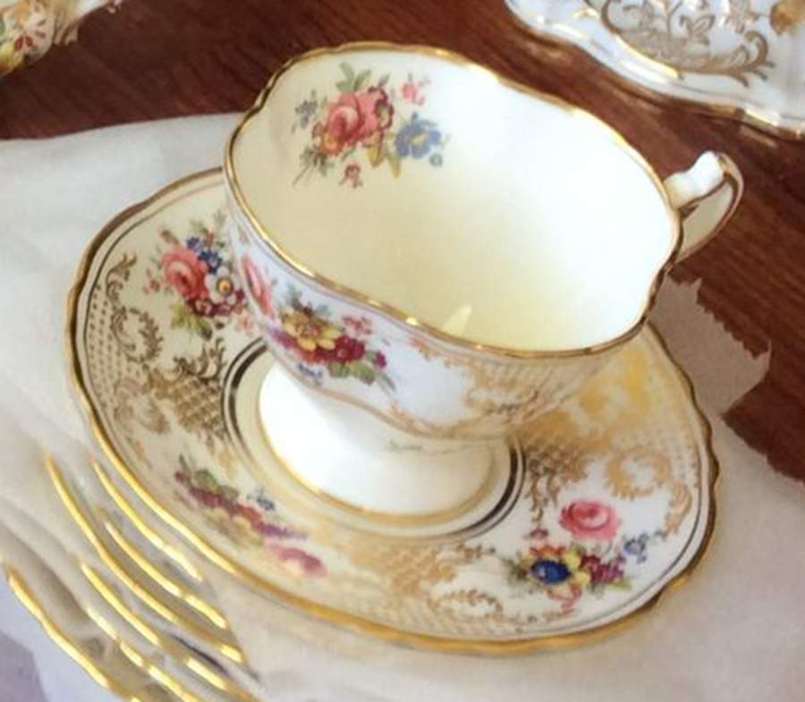 Eileen Footed Cup & Saucer Set by Hammersley-1
