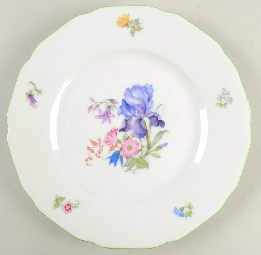 5873 Green Trim Salad Plate by Hutschenreuther-1