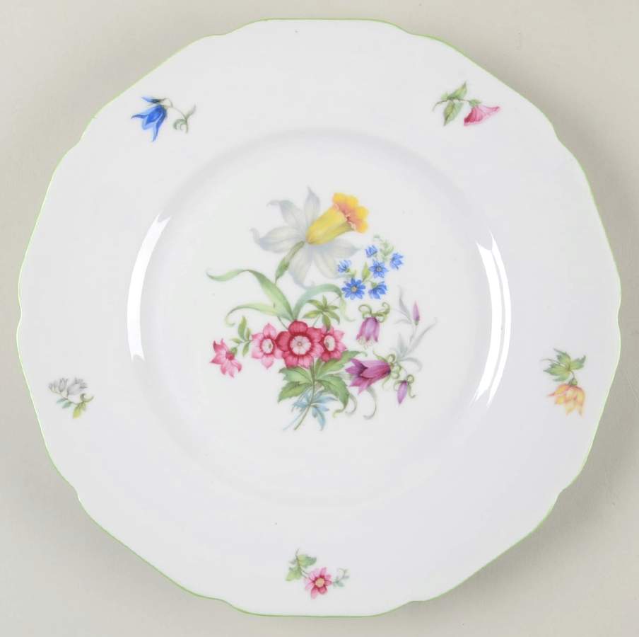 5873 Green Trim Dinner Plate by Hutschenreuther-1