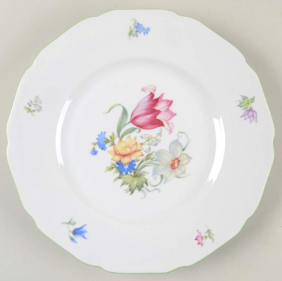 5873 Green Trim Dinner Plate by Hutschenreuther-1