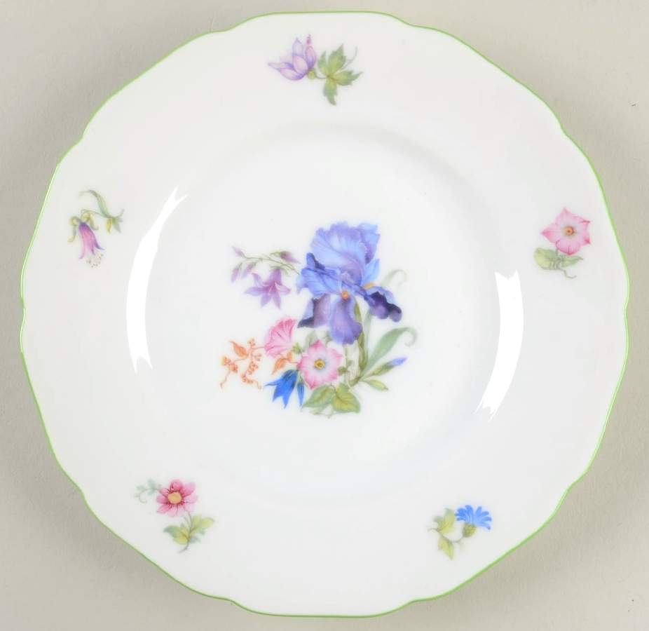 5873 Green Trim Bread & Butter Plate by Hutschenreuther-1
