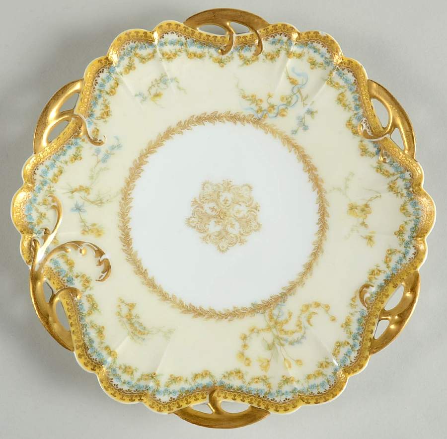 Schleiger 440-6 8" Pierced Plate by Haviland-1