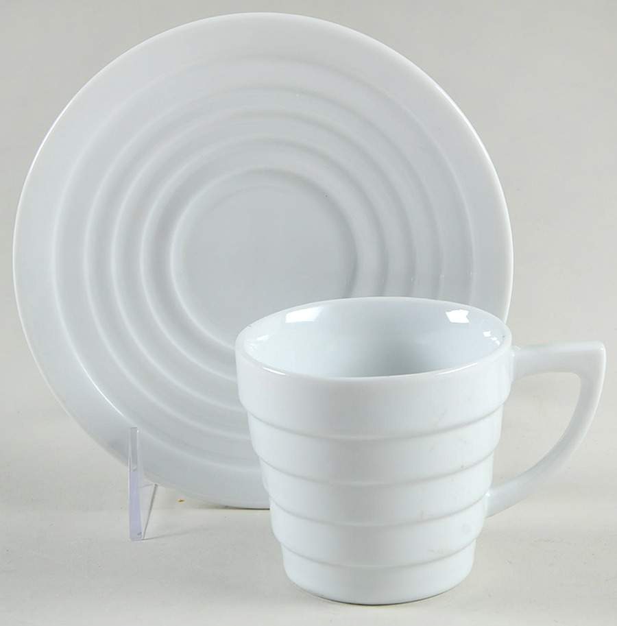 Guggenheim Flat Cup & Saucer Set by Henriksen Imports-1