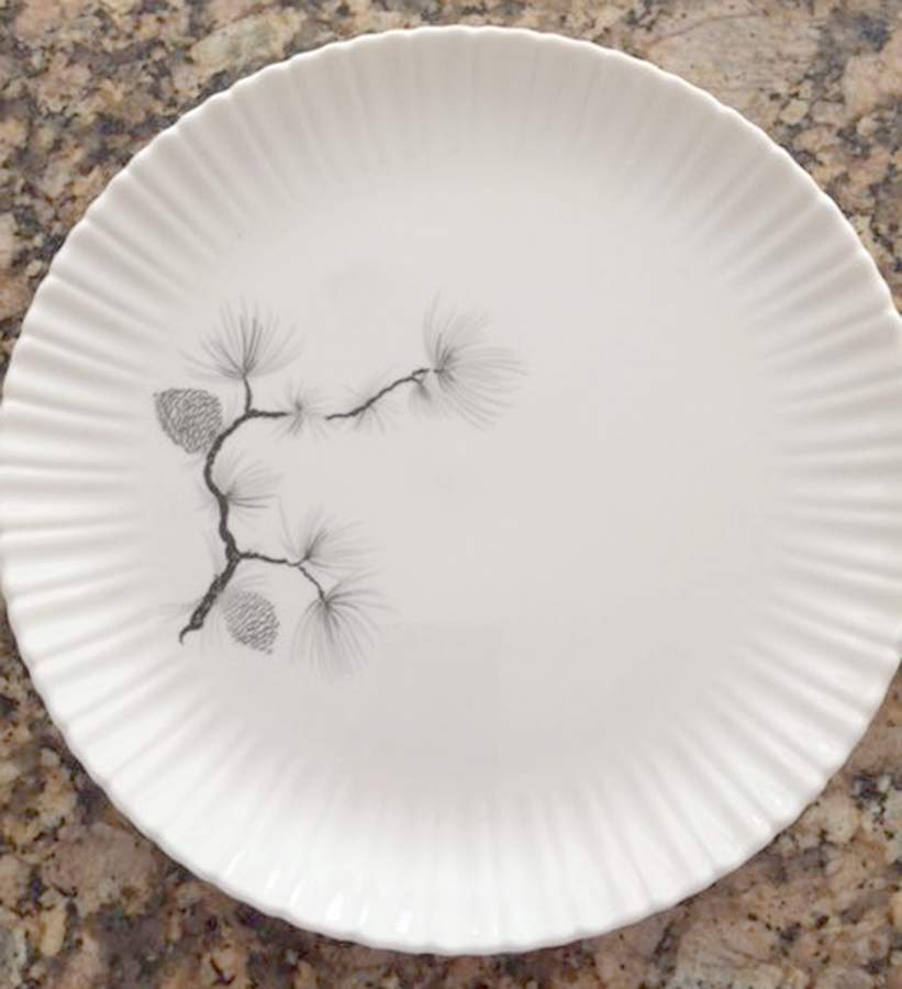 Wood Mist Bread & Butter Plate by Harker-1