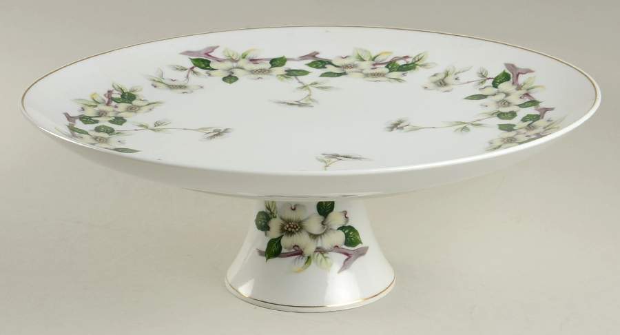 Dogwood 13" Diameter Pedestal Cake Stand by Heygill-1