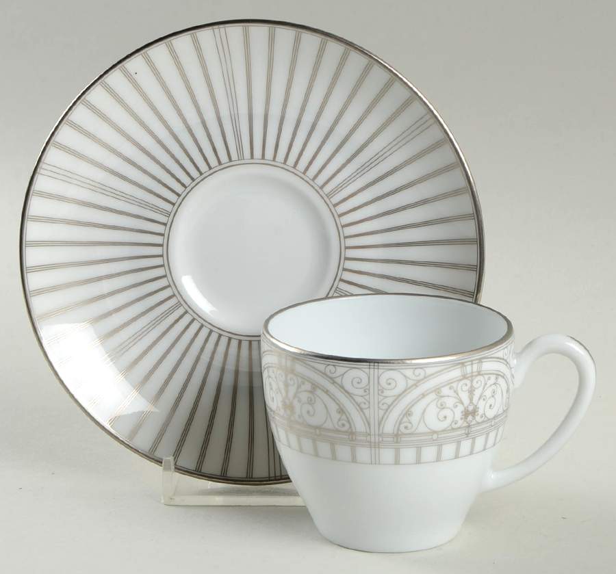 Belle Epoque Flat Demitasse Cup & Saucer Set by Haviland-1