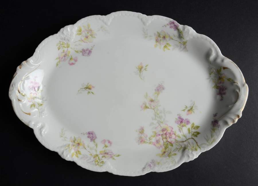 H4972 14" Oval Serving Platter by Haviland-1