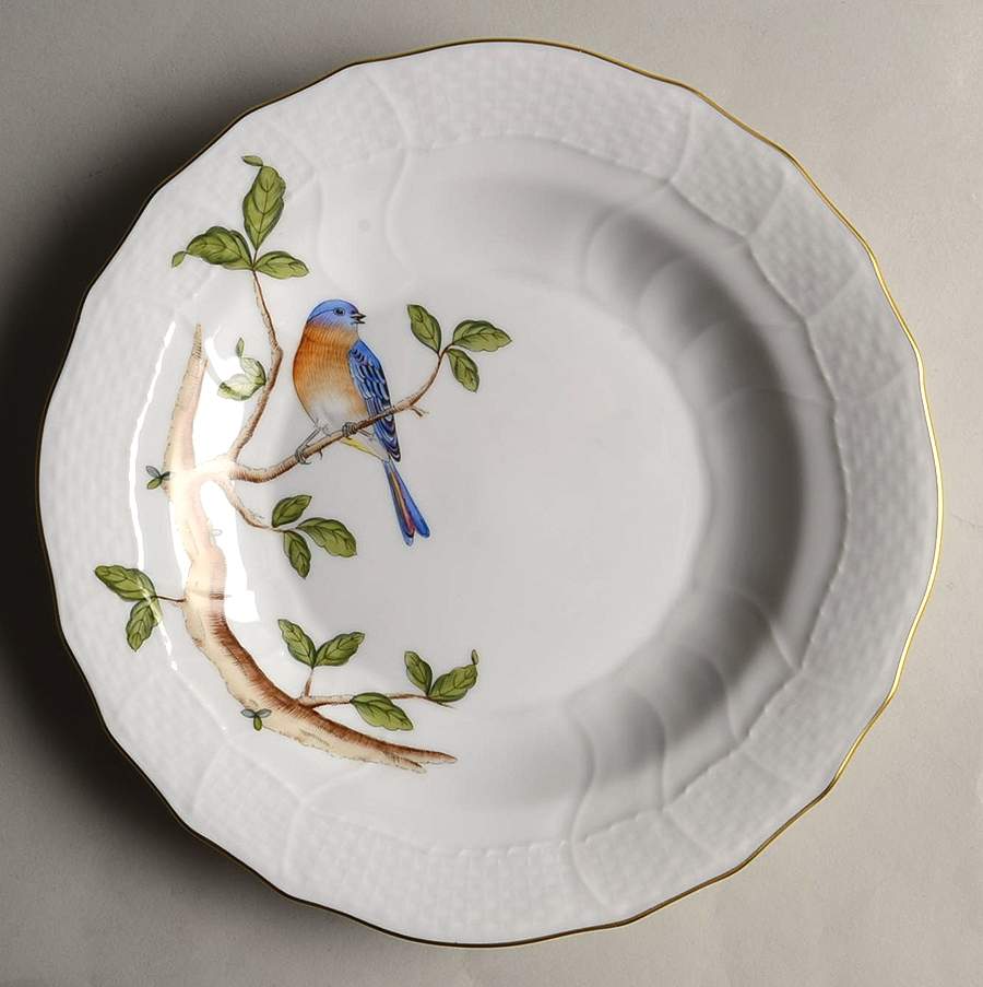 Songbird Dessert/Pie Plate by Herend-1