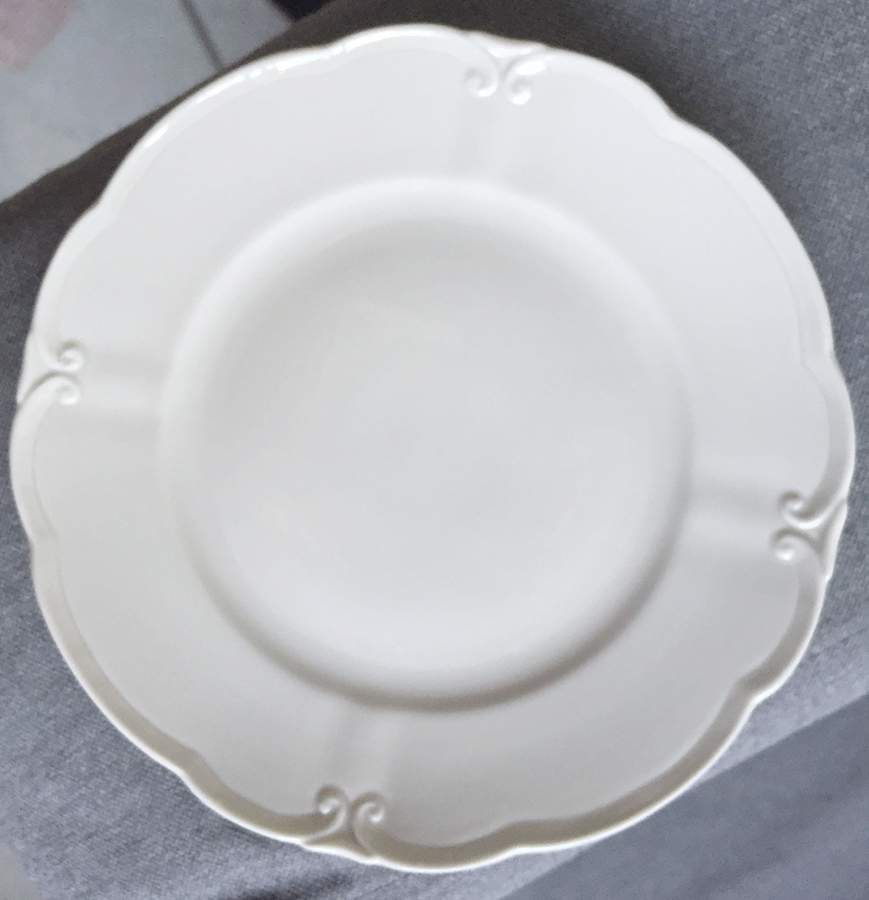 Carmen (All White) Dinner Plate by Graf Von Henneberg-1
